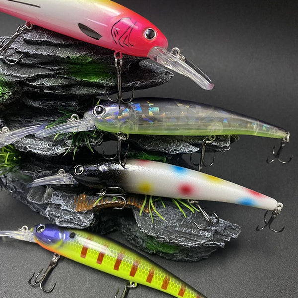 Señuelo Flotante de Lengüeta Profunda para Pesca en Agua Salada