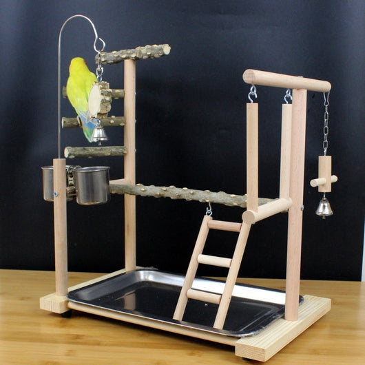 Percha Madera para Loros y Pájaros Exóticos con Diseño Natural - Image 4