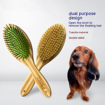 Peine de Cerdas Naturales para Perros y Gatos - Grooming Profesional - Image 4