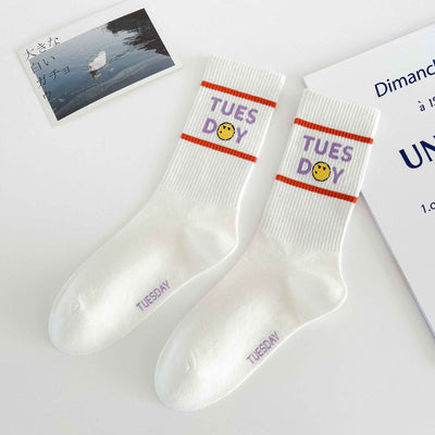 Calcetines Deportivos Largos Estilo College Ins Tide para Usar Fuera - Image 29