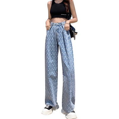 Pantalones Rectos Estampados Oversize con Largo Dragging - Image 5