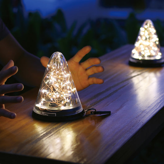 Lámpara Solar Decorativa Cono Estrella para Jardín Impermeable - Image 2