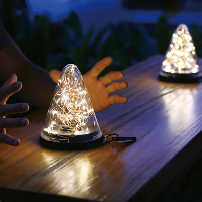 Lámpara Solar Decorativa Cono Estrella para Jardín Impermeable - Image 7