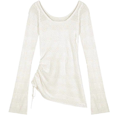 Blusa Tejida Holgada con Hombros Descubiertos - Image 5