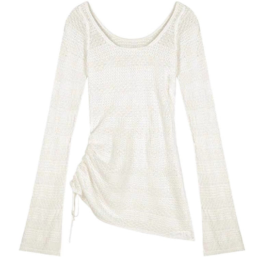 Blusa Tejida Holgada con Hombros Descubiertos - Image 5