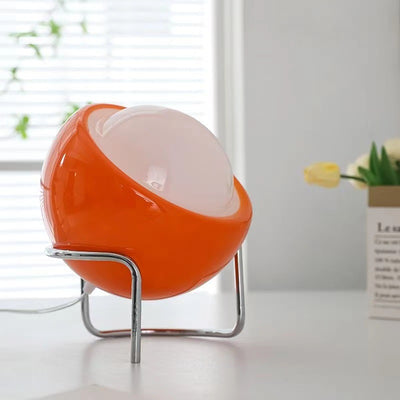 Lámpara de Mesa USB Estilo Crema Bauhaus con Pantalla de Vidrio para Dormitorio - Image 10