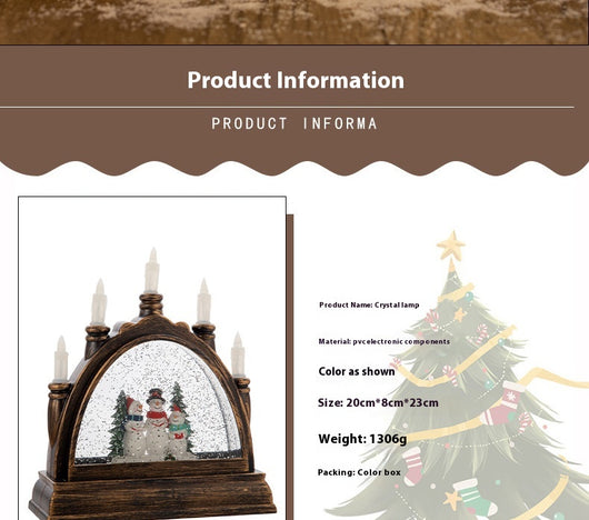 Lámpara Linterna Navideña de Cristal Portátil para Decoración - Image 17