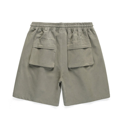 Shorts Militares con Cintura Elástica y Bolsillos con Parches - Image 4