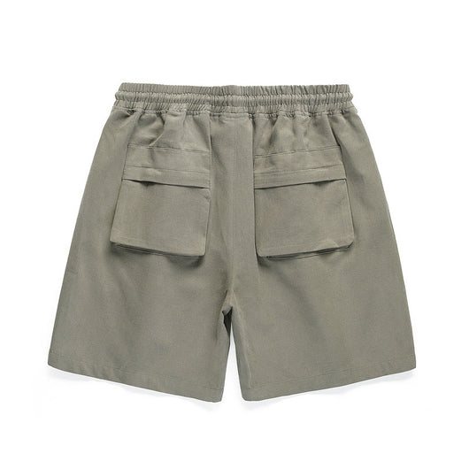 Shorts Militares con Cintura Elástica y Bolsillos con Parches - Image 4