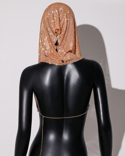 Chaleco Deportivo Brillante con Capucha y Lentejuelas Metálicas - Image 29