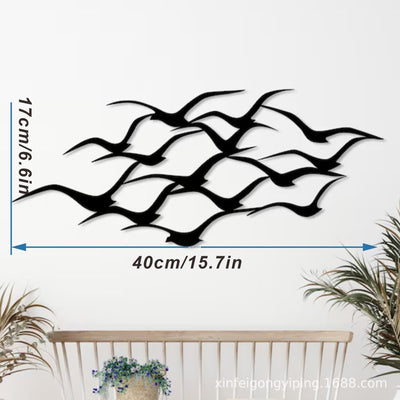 Decoración de Pared Pájaros Voladores en Metal Artesanal - Image 11