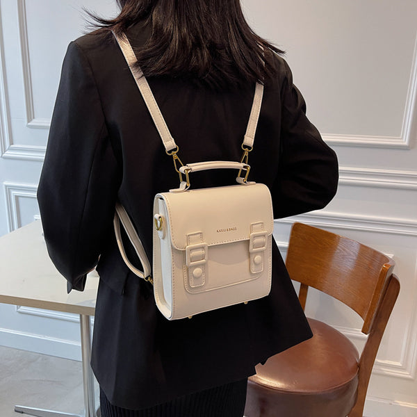 Mochila Universitaria Multifuncional con Bolso Bandolera Estilo College para Mujer