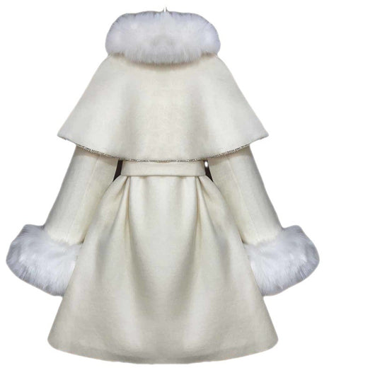 Abrigo Capa Oversize de Lana para Mujer - Diseño Océano - Image 5