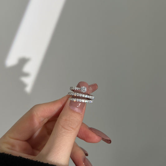 Anillo de Plata 925 Diseño Espiral con Circonia Cúbica - Estilo Personalizado - Image 2