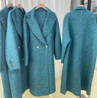 Abrigo de Lana Oversize Tipo Blazer Largo - Image 10