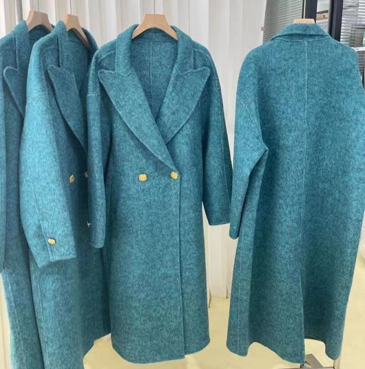 Abrigo de Lana Oversize Tipo Blazer Largo - Image 10