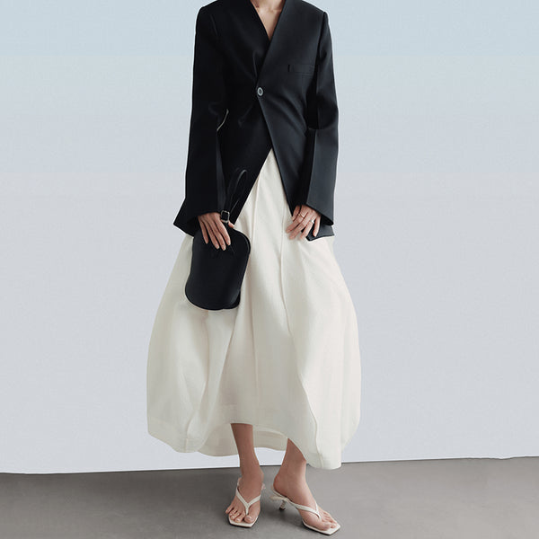 Blazer de Otoño para Mujer con Botón Único