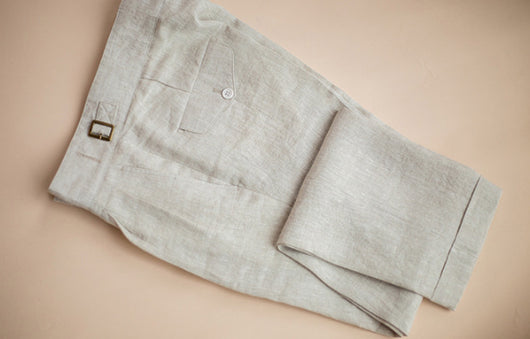 Pantalones de Lino Cintura Alta Efecto Adelgazante Corte Lápiz - Image 13