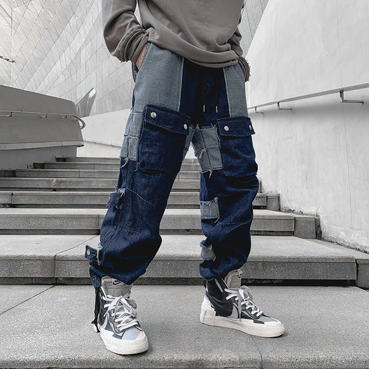 Pantalones de Moda Coreana con Costuras Trendy