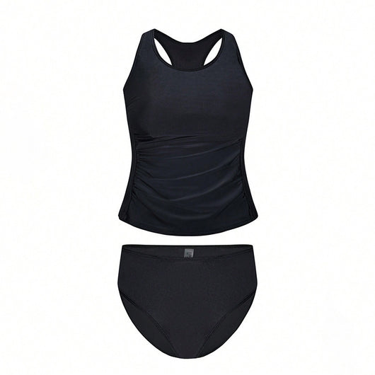Bikini Deportivo de Color Liso con Diseño Atrevido y Separado - Image 5