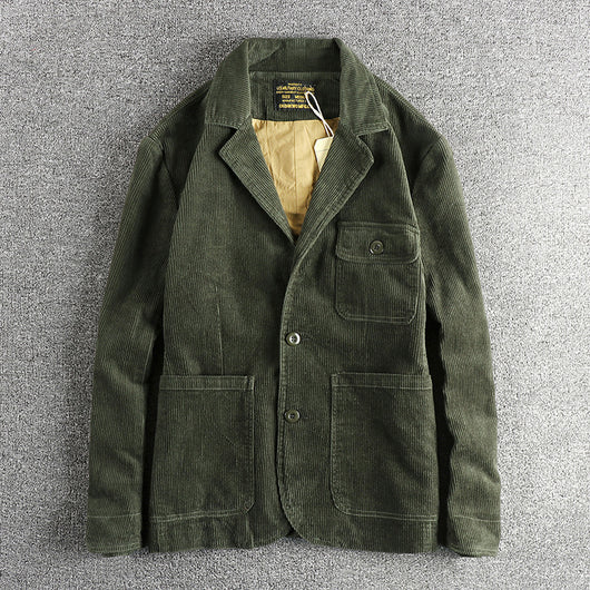 Chaqueta Retro Amekaji de Pana 100% Algodón Lavado Vintage - Image 6