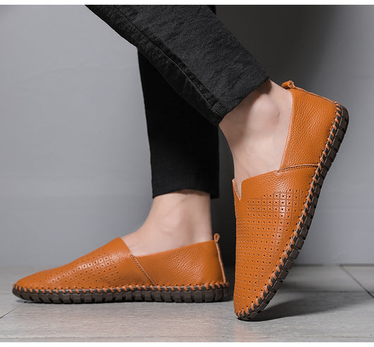 Mocasín de Cuero Gommino con Capas para Hombre - Image 9