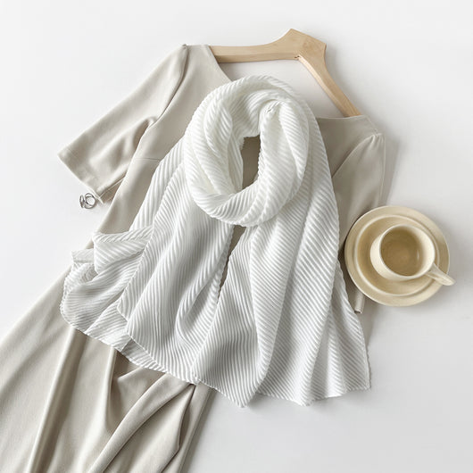 Pañuelo Mujer Algodón y Lino con Diseño Minimalista - Image 4