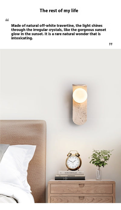 Lámpara de Pared Estilo Piedra Cave para Mesita de Noche - Image 7