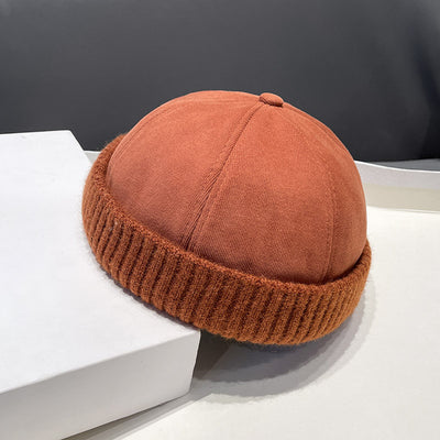 Boina de Gamuza y Terciopelo Otoño Invierno - Estilo Clásico Melón - Image 17