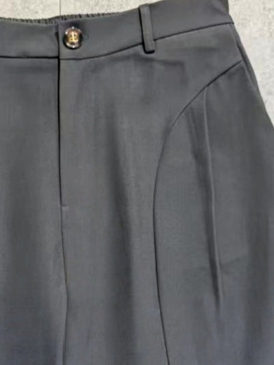 Pantalones Machete de Cintura Alta y Pierna Ancha para Hombre - Image 11