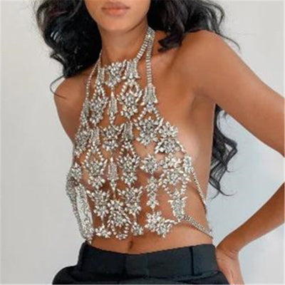 Cadena de Pecho Luxury Circón Completo - Body Chain Elegante