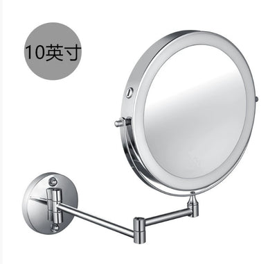 Espejo de Baño con Luz LED Plegable Doble Cara sin Perforación - Image 7
