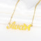 Collar Personalizado con Nombre en Inglés para Mujer - Tendencia Fashion