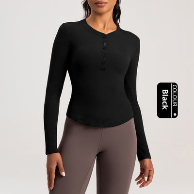 Playera Deportiva de Manga Larga para Yoga y Running - Image 6