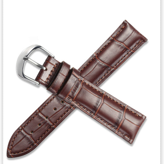 Correa de Reloj en Cuero Genuino para Hombre, Perfil Delgado, Compatible Universal - Image 11