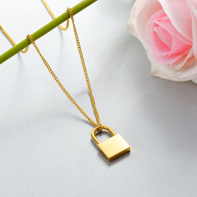 Collar de Acero Titanio Chapado en Oro 18K con Cierre de Seguridad - Image 2