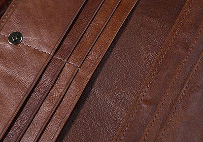 Billetera Larga de Cuero Genuino con Acabado Vintage Oil Wax - Image 7