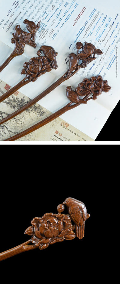 Pinza de Sándalo Dorado para Peinados - Accesorio Diario Elegante - Image 11