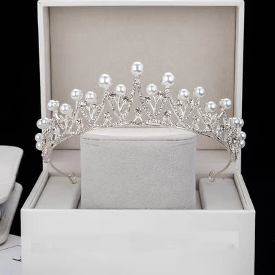 Corona Nupcial de Perlas - Tiara de Lujo para Novia - Image 2
