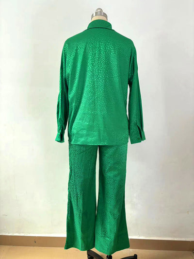 Conjunto de Dos Piezas Mujer con Camisa Estampado Leopardo y Pantalón - Image 28