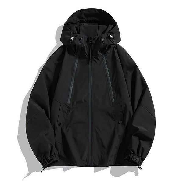 Chaqueta Bomber Impermeable y Cortavientos para Parejas - Diseño Color Block Casual - Image 5