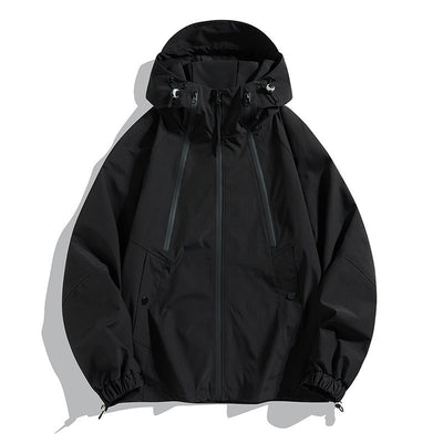 Chaqueta Bomber Impermeable y Cortavientos para Parejas - Diseño Color Block Casual - Image 5