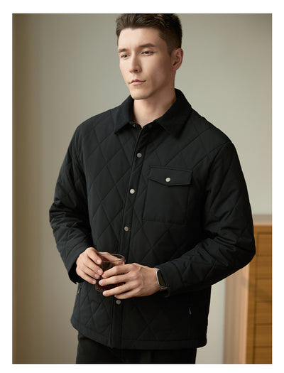 Abrigo Acolchado para Hombre con Cuello Solapa - Chaqueta Térmica - Image 14