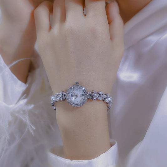 Reloj Sirena Lujo Ligero con Cristal Zircón Ojo de Caballo Estrellado