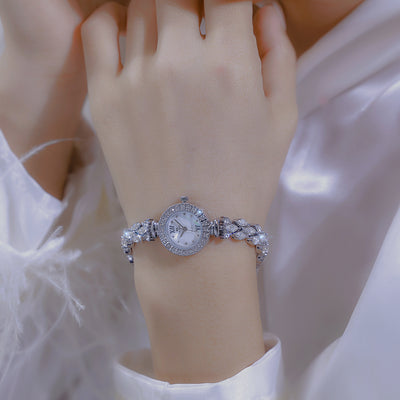 Reloj Sirena Lujo Ligero con Cristal Zircón Ojo de Caballo Estrellado