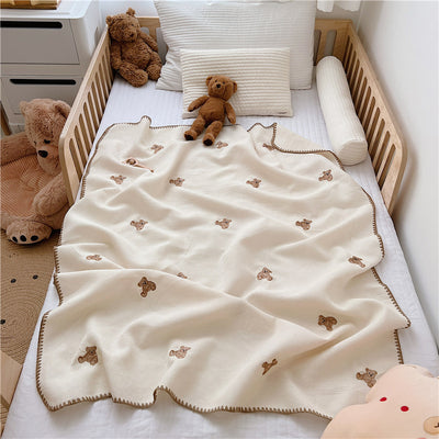 Manta de Siesta Orgánica con Bordado Infantil - Image 4