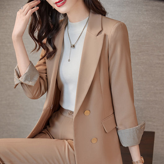 Blazer Ejecutivo Mujer Manga Larga Color Sólido - Image 9