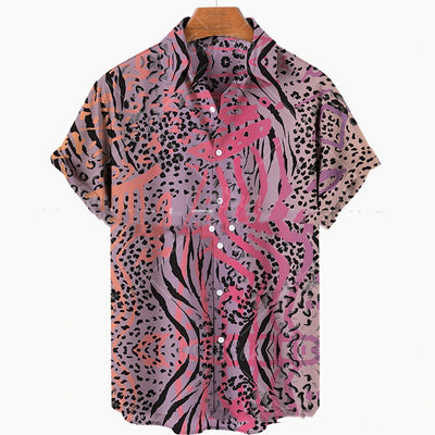 Camisa Casual Hombre con Impresión 3D Digital