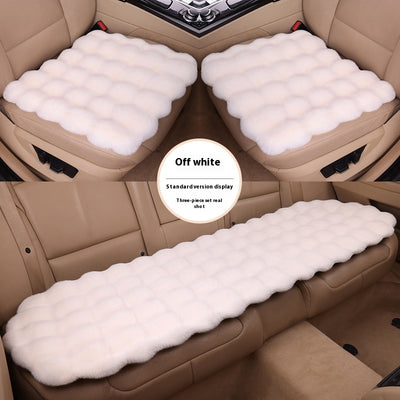 Juego de Cojines para Auto Invierno Terciopelo Burbuja Conejo Peluche sin Respaldo - Image 10