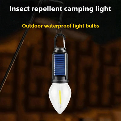 Lámpara Solar de Camping con Gancho y Carga USB - Luz Tungsteno Portátil - Image 8